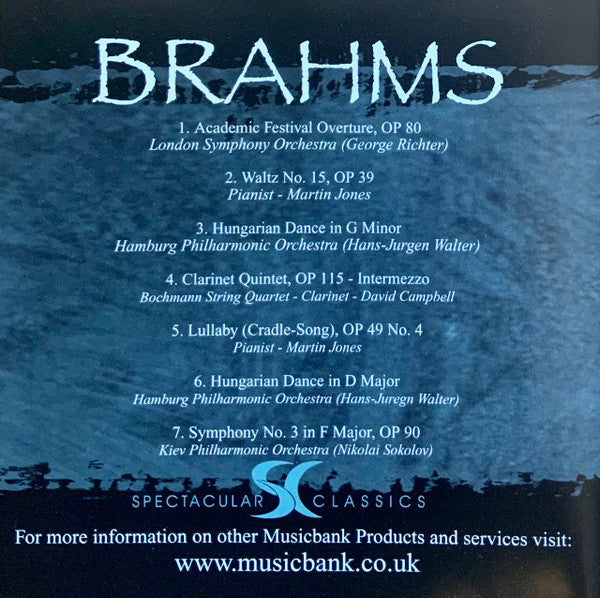 Various : Brahms Classical Spectacular (CD, Comp)