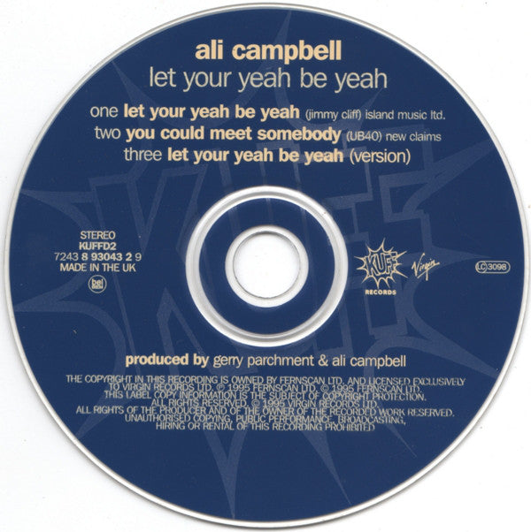 Ali Campbell : Let Your Yeah Be Yeah (CD, Maxi)