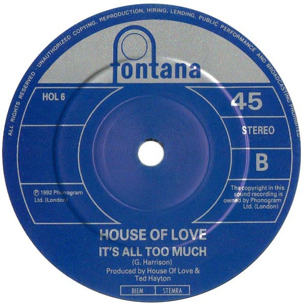 The House Of Love : Feel (7", Single)