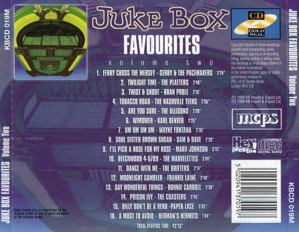 Various : Juke Box Favourites - Volume Two (CD, Comp)