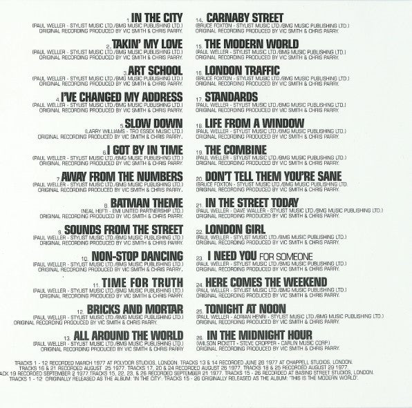 The Jam : Direction, Reaction, Creation (5xCD, RM + Box, Comp)