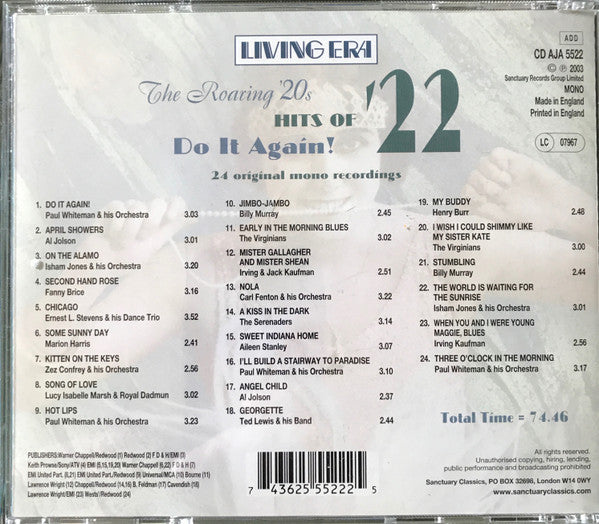 Various : Hits of '22 (CD, Comp)