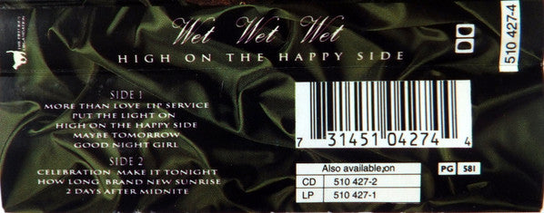 Wet Wet Wet : High On The Happy Side (Cass, Album)