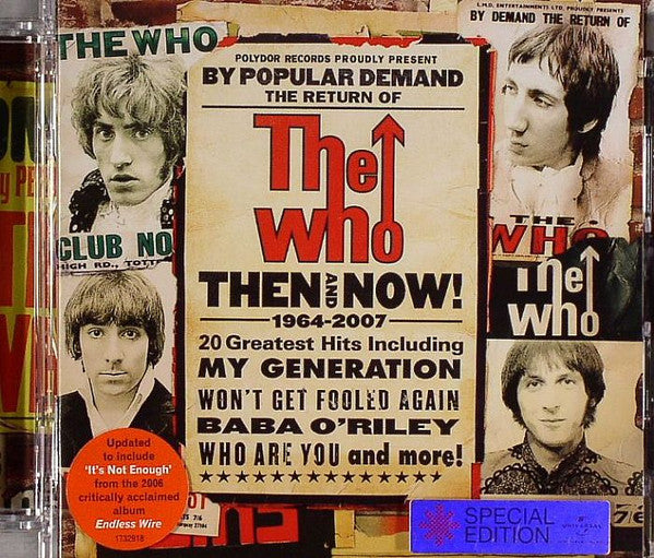 The Who : Then And Now! (CD, Comp, RE, Sup)