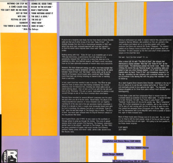Gene Chandler : Just Be True (LP, Comp)