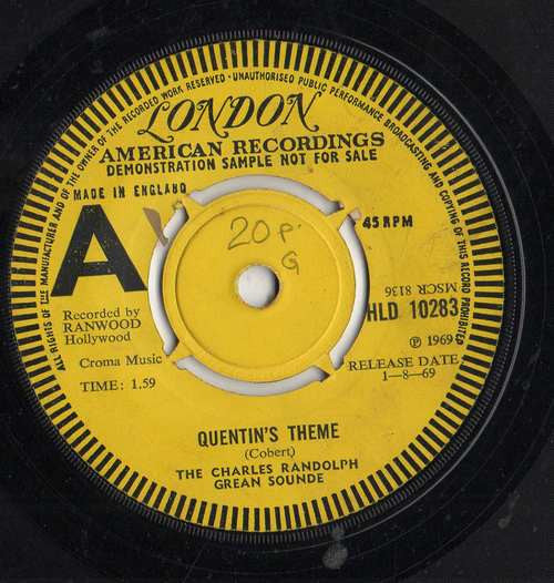 The Charles Randolph Grean Sound : Quentin's Theme (7", Single, Promo)