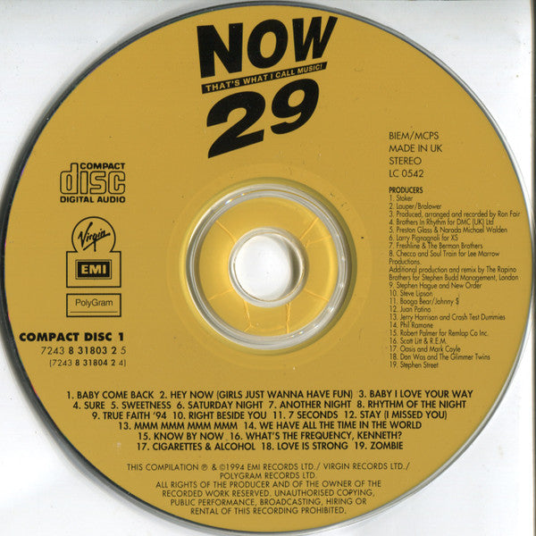 Various : Now That's What I Call Music! 29 (2xCD, Comp)