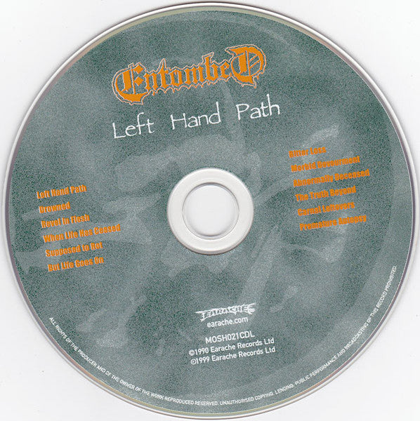Entombed : Left Hand Path (CD, Album, RE, SDC)