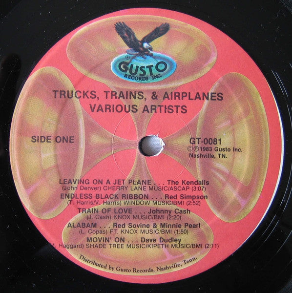 Various : Trucks, Trains, & Airplanes (LP, Comp)