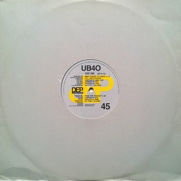 UB40 : Many Rivers To Cross (12", Single)