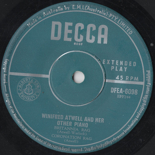 Winifred Atwell : Winifred Atwell And Her Other Piano (7", EP)
