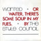 The Style Council : Wanted (Or Waiter, There's Some Soup In My Flies) (7", Single)