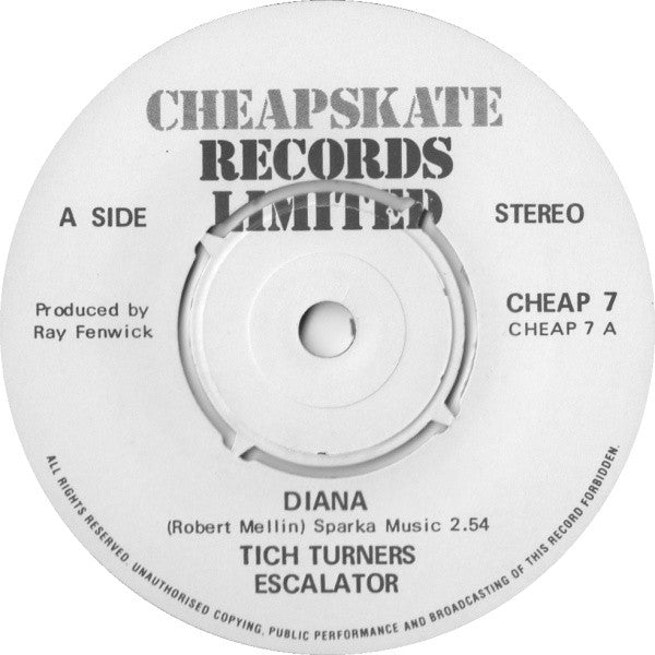 Tich Turner's Escalator : Diana (7")