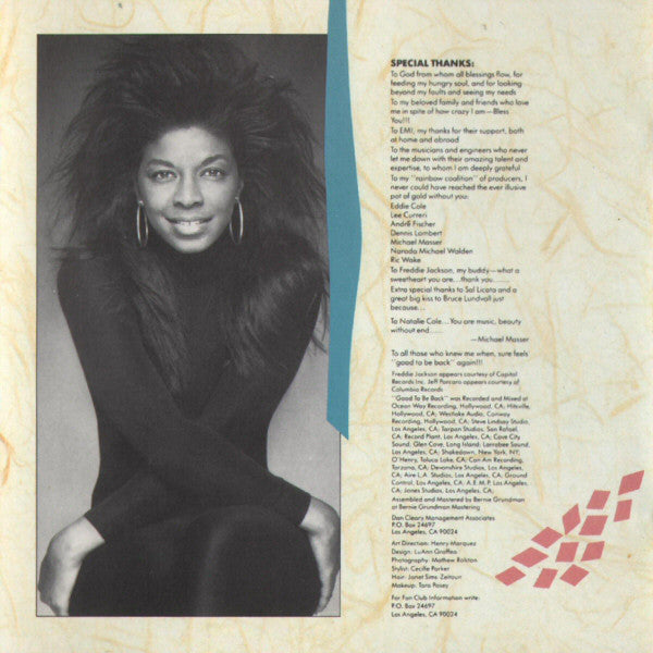 Natalie Cole : Good To Be Back (CD, Album)