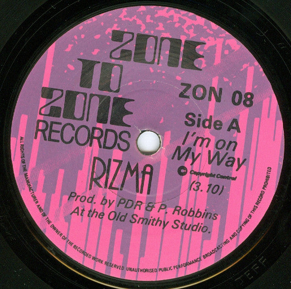 Rizma : I'm On My Way (7", Single)