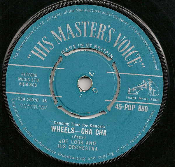 Joe Loss And His Orchestra* : Wheels-Cha Cha / Latino-Cha Cha (7", Pus)