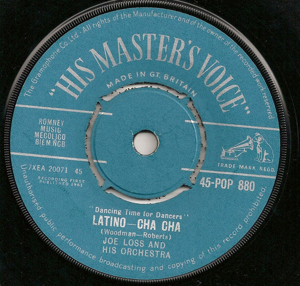 Joe Loss & His Orchestra : Wheels-Cha Cha / Latino-Cha Cha (7", Pus)