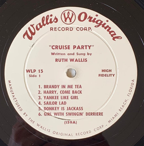Ruth Wallis : Cruise Party (LP, Mono)