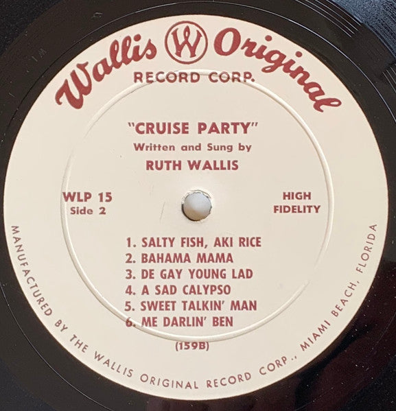 Ruth Wallis : Cruise Party (LP, Mono)