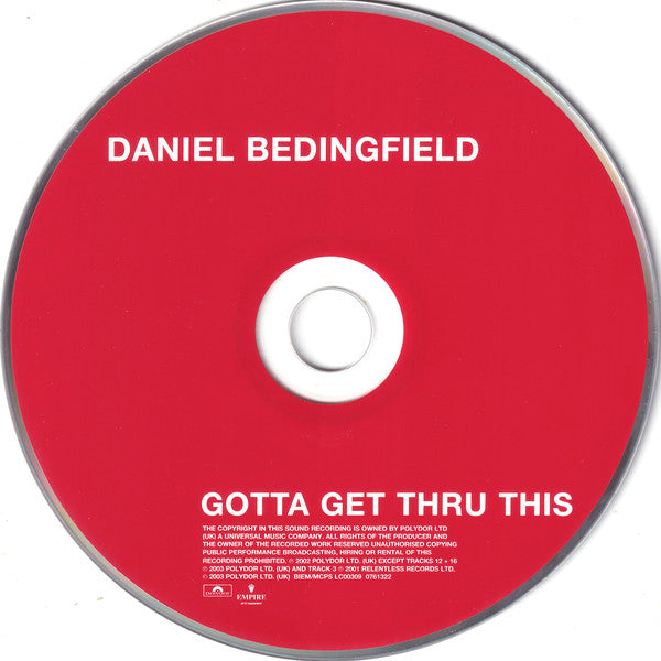 Daniel Bedingfield : Gotta Get Thru This (CD, Album, S/Edition, Uni)