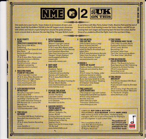 Various : SXSW The Best New Bands Showcase 2005 (CD, Comp)