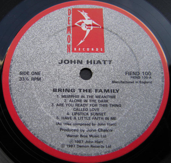 John Hiatt : Bring The Family (LP, Album)