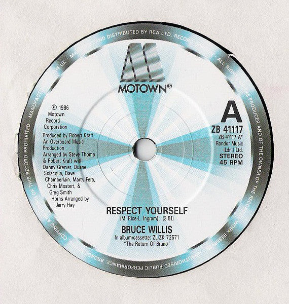 Bruce Willis : Respect Yourself (7", Single)