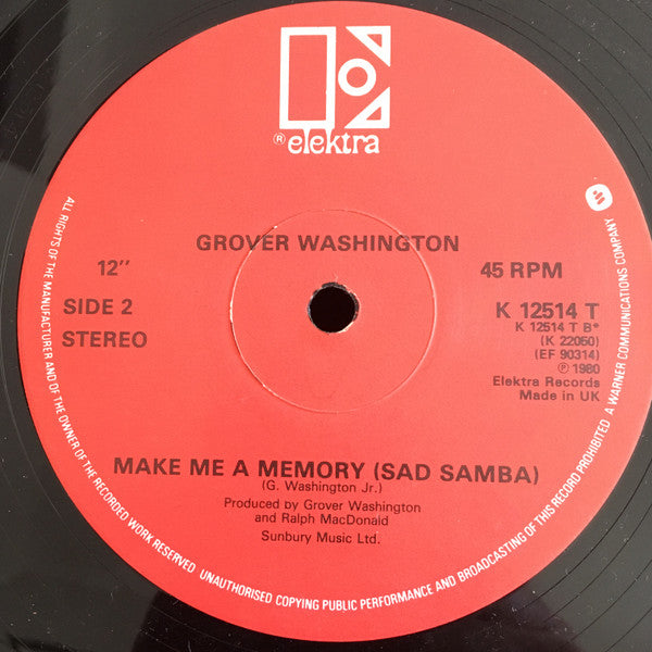 Grover Washington* : Just The Two Of Us (12")