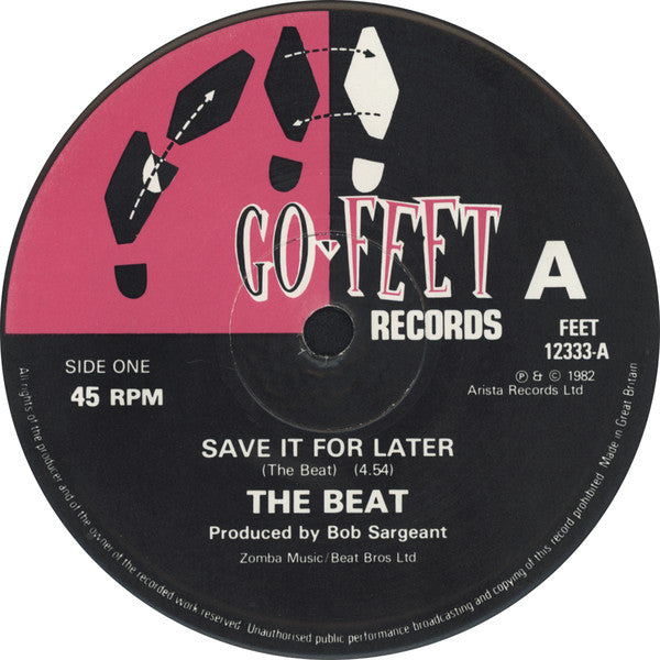 The Beat (2) : Save It For Later (12", Single)