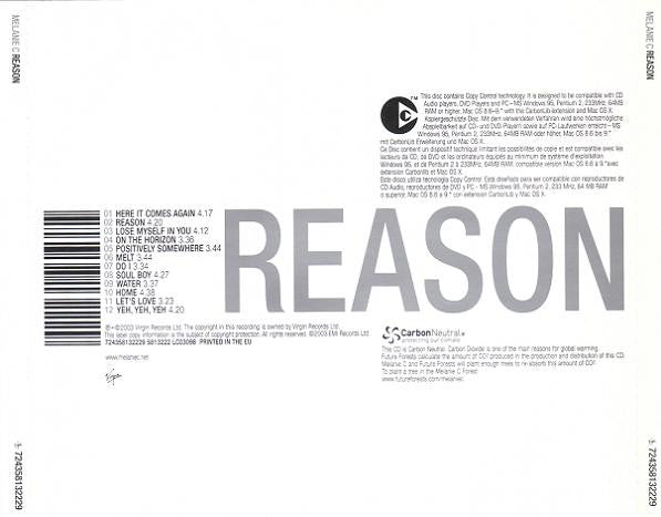 Melanie C : Reason (CD, Album, Copy Prot.)