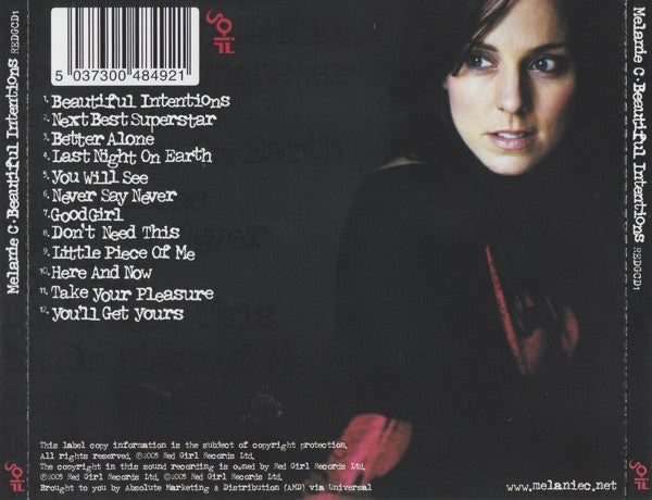 Melanie C : Beautiful Intentions (CD, Album, Sli)