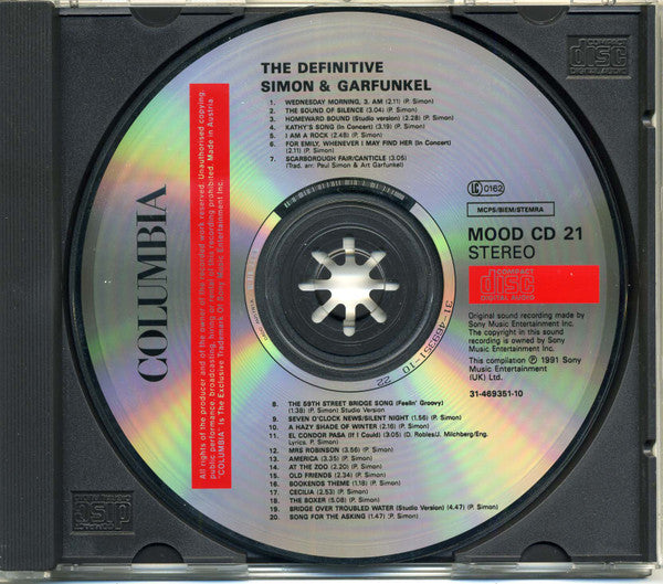Simon & Garfunkel : The Definitive Simon & Garfunkel (CD, Comp)