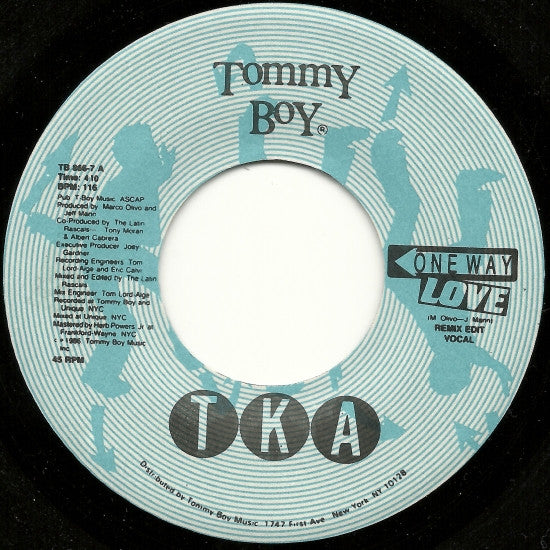 TKA : One Way Love (7")