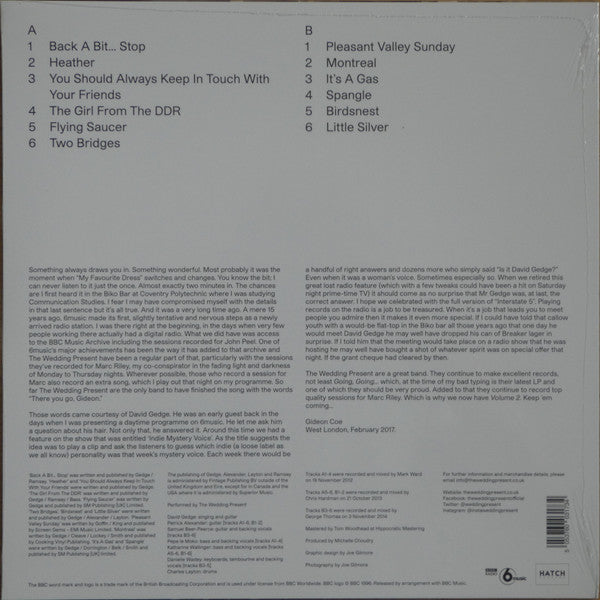 The Wedding Present : Marc Riley Sessions Volume 2 (LP, Album + CD, Album)