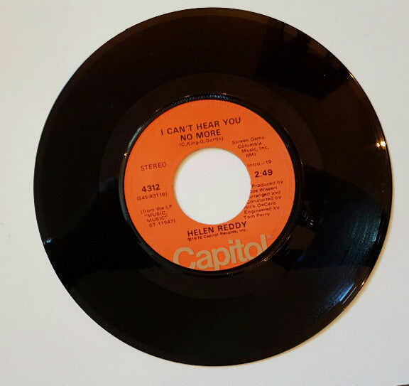 Helen Reddy : I Can't Hear You No More  (7", Single)