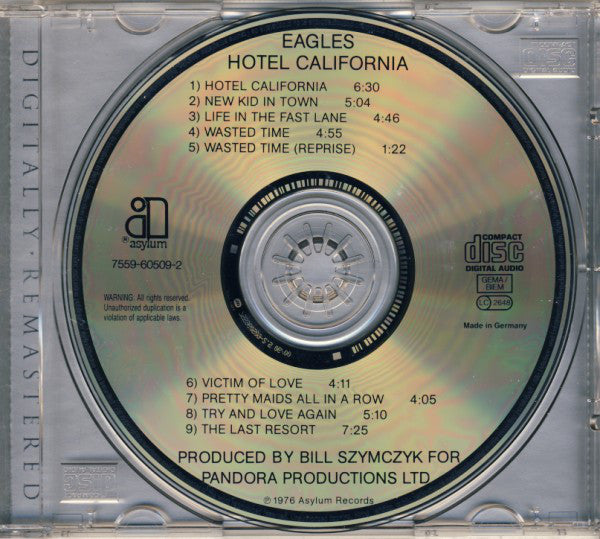 Eagles : Hotel California (CD, Album, RE, RM, WMM)