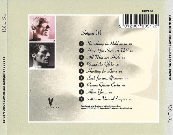 Seigen Ono : Comme Des Garçons Volume One (CD, Album)