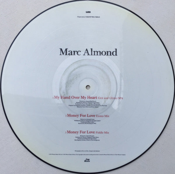 Marc Almond : My Hand Over My Heart (12", S/Sided, Single, Ltd, Pic)