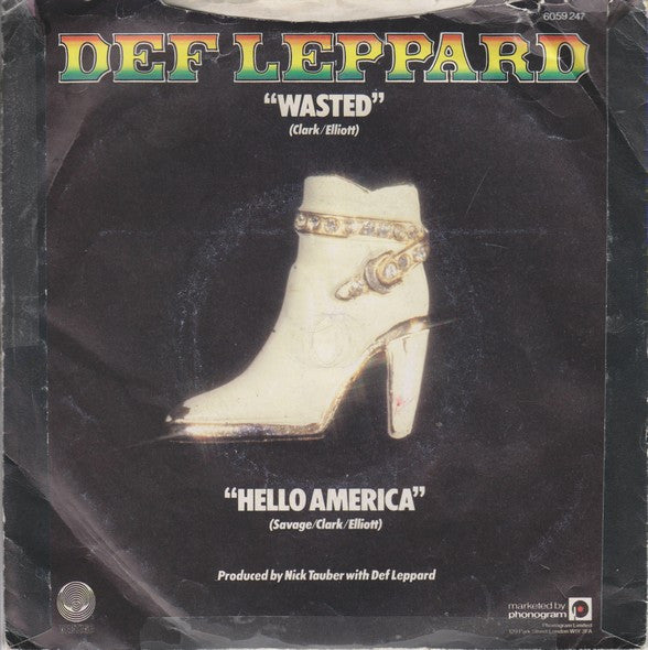 Def Leppard : Wasted (7", Single)