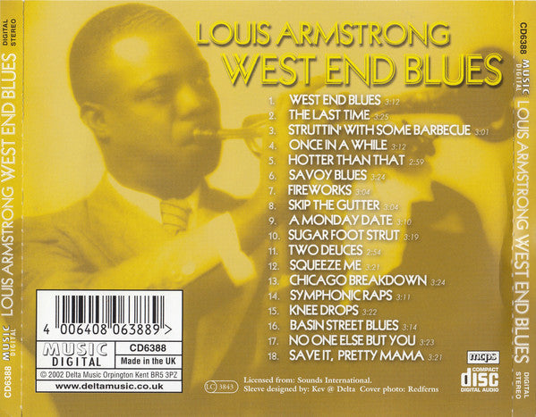 Louis Armstrong : West End Blues (CD, Album, Comp)