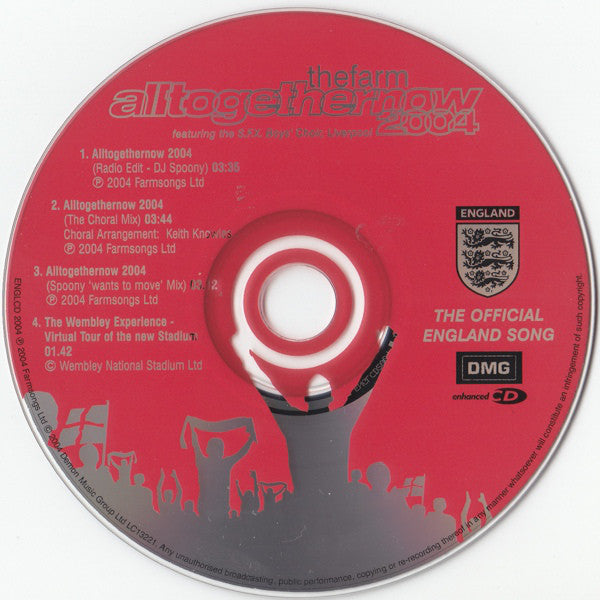 The Farm Featuring S.F.X. Boys' Choir, Liverpool : Alltogethernow 2004 (CD, Single, Enh)