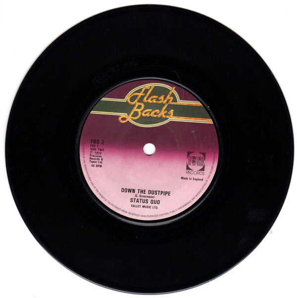Status Quo : Pictures Of Matchstick Men / Down The Dustpipe (7", RE)
