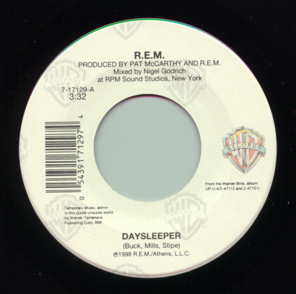 R.E.M. : Daysleeper (7", Single)