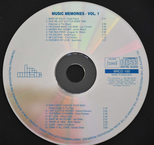 Various : Music Memories Volume 1 (CD, Comp)