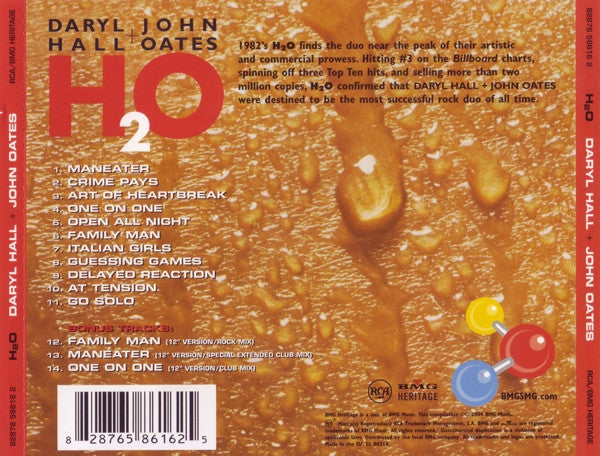 Daryl Hall + John Oates* : H₂O (CD, Album, RE, RM)