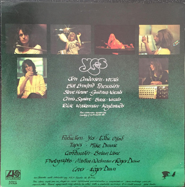 Yes : Close To The Edge (LP, Album, RE, RP, Gat)