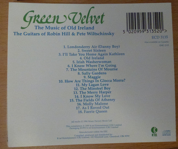 Robin Hill & Pete Wiltschinsky : Green Velvet - The Music Of Old Ireland (CD, Album)