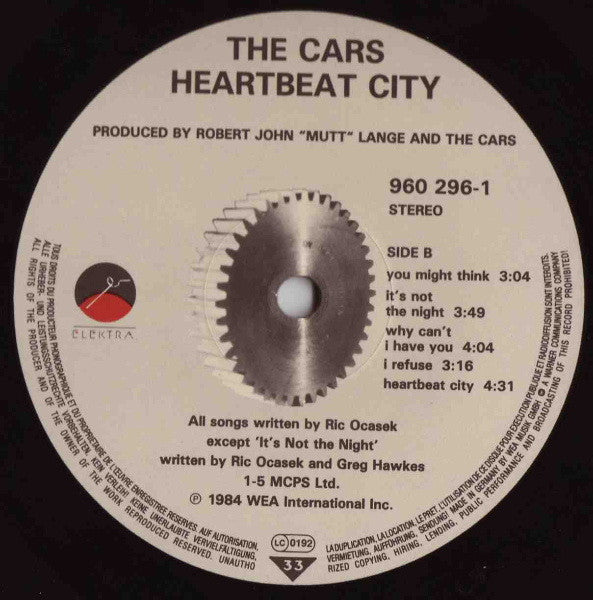 The Cars : Heartbeat City (LP, Album)