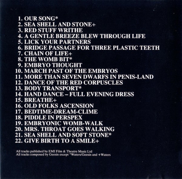 Ron Geesin & Roger Waters : Music From The Body (CD, Album, RE)