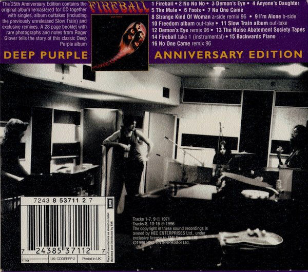Deep Purple : Fireball (CD, Album, RE, RM, 25t)